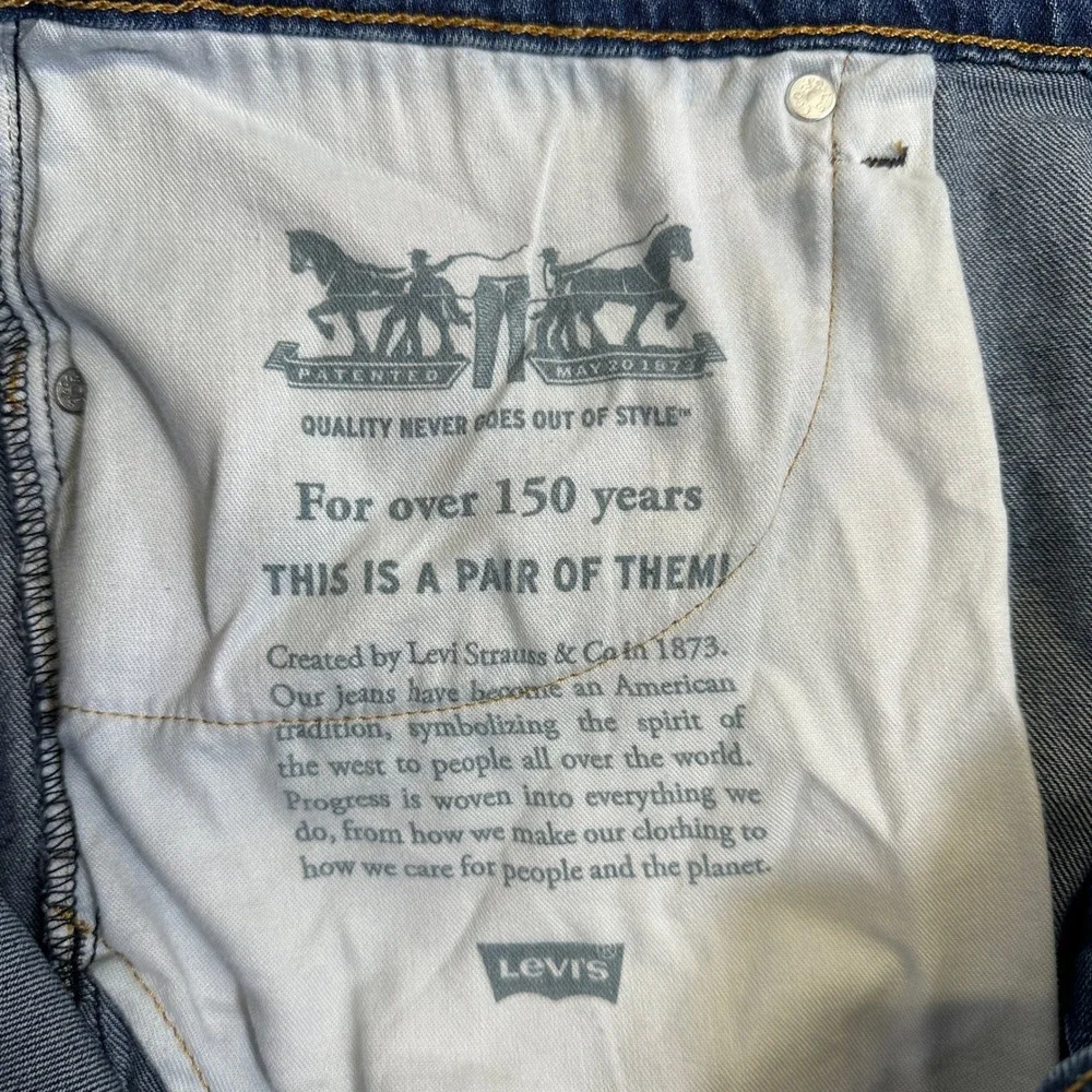 Levis 514 Straight Fit Mens Blue Denim Jeans W40 L30 00514-1744